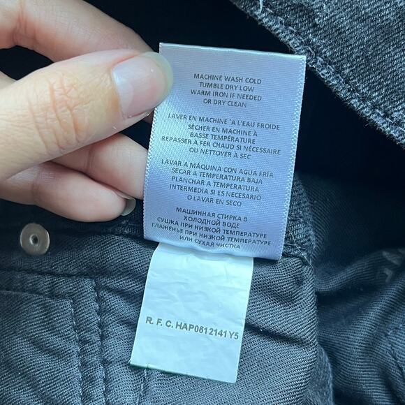 RE/DONE 80s Slim Straight Jeans in Jet Black Size 27 - Picture 6 of 6